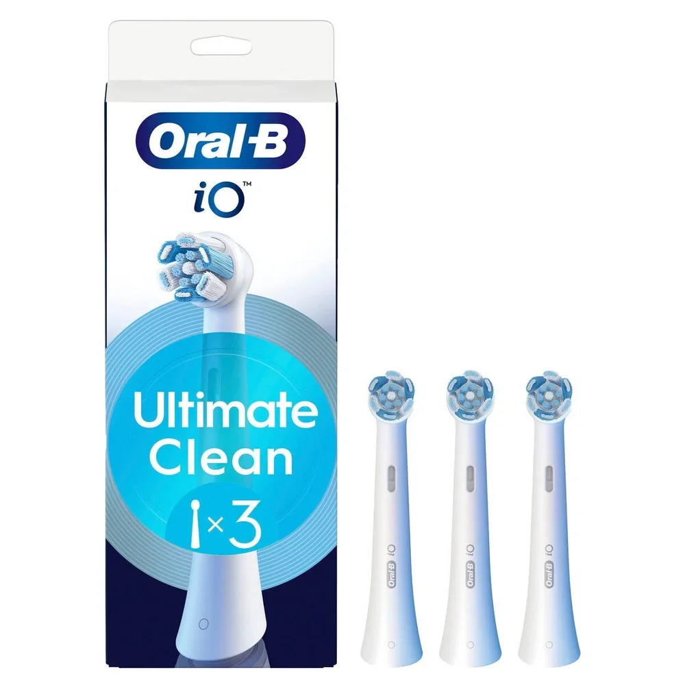 Oral-B iO Ultimate Clean børstehoder 3-pakning, Hvit Oral-B iO Ultimate Clean børstehoder 3-pakning, Hvit