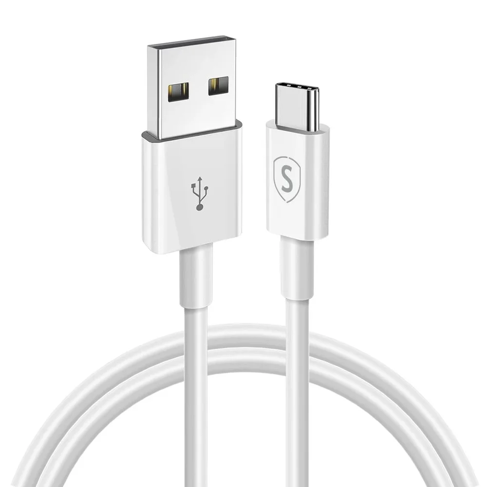 SiGN PD Kabel USB-A til USB-C 1m, Hvit