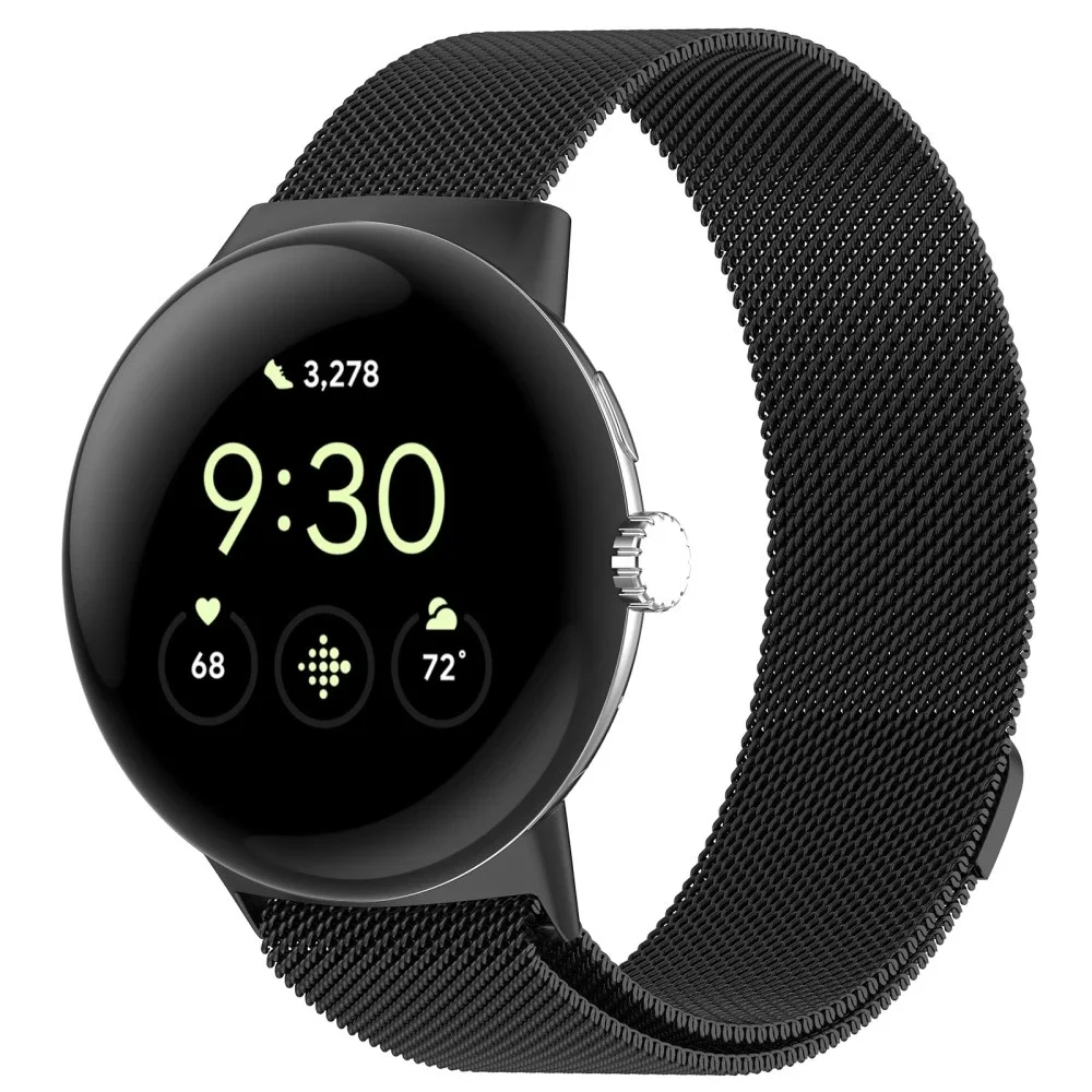 Google Pixel Watch Reim Milanese Loop, Svart Google Pixel Watch Reim Milanese Loop, Svart