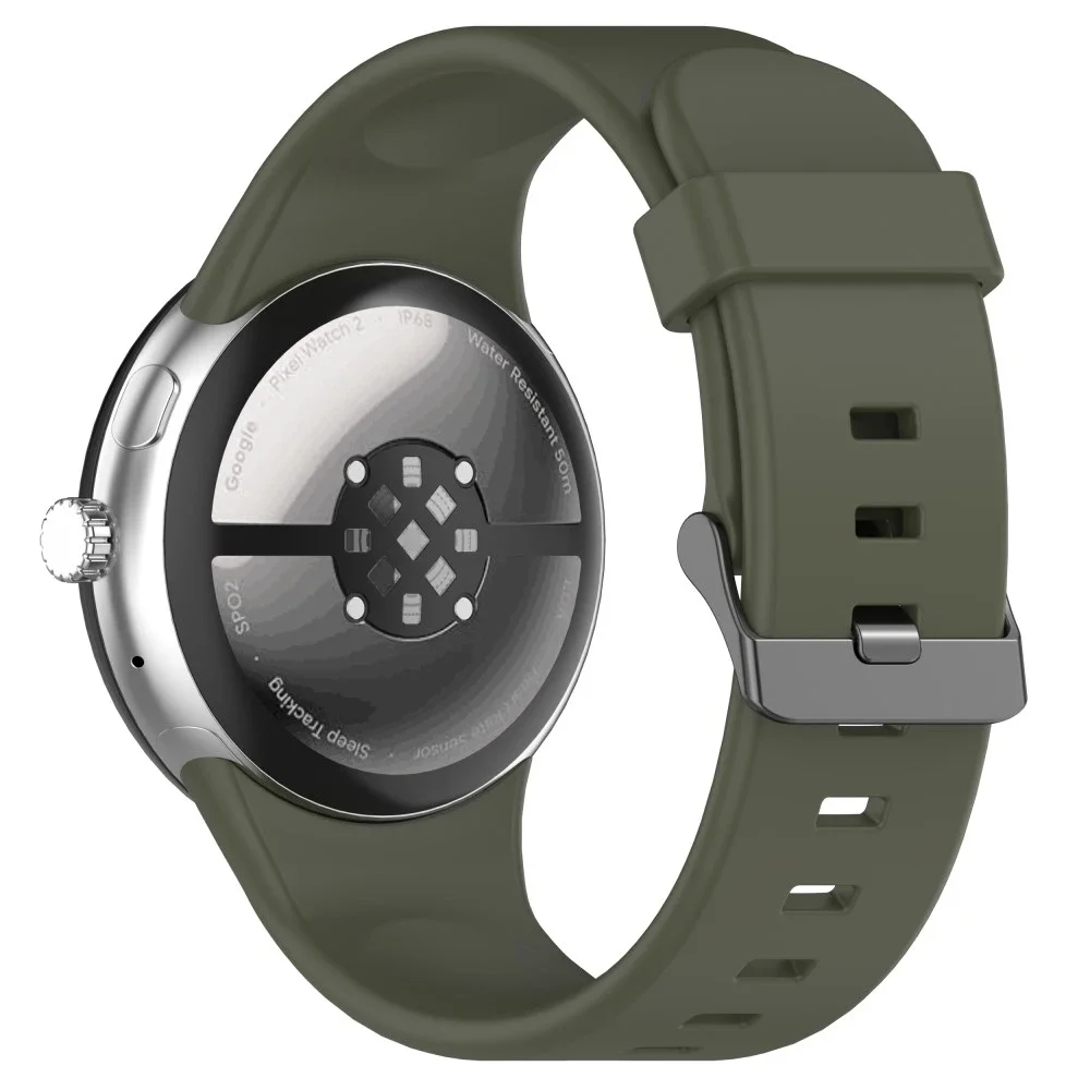 Google Pixel Watch 4 45mm Reim i silikon, Grønn