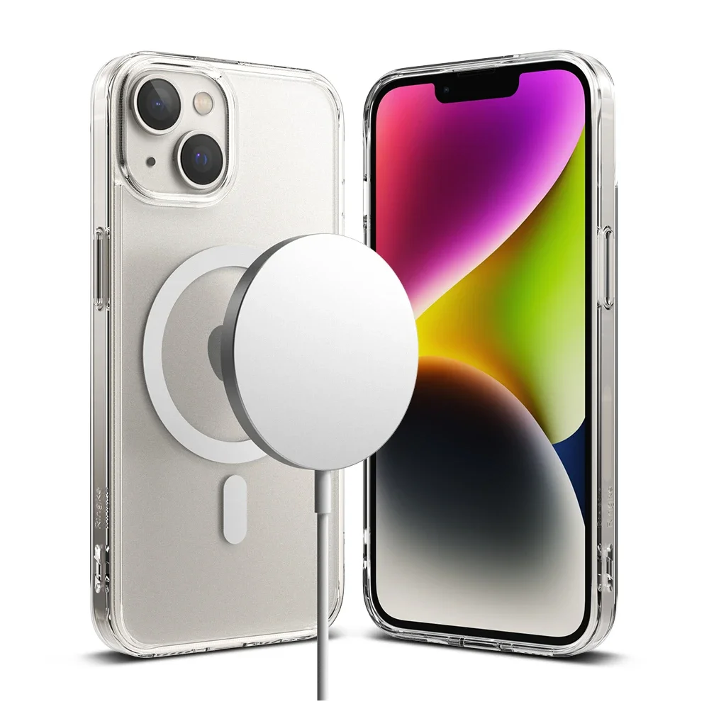 Ringke iPhone 14 Plus Fusion MagSafe Deksel, Matte Clear Ringke iPhone 14 Plus Fusion MagSafe Deksel, Matte Clear