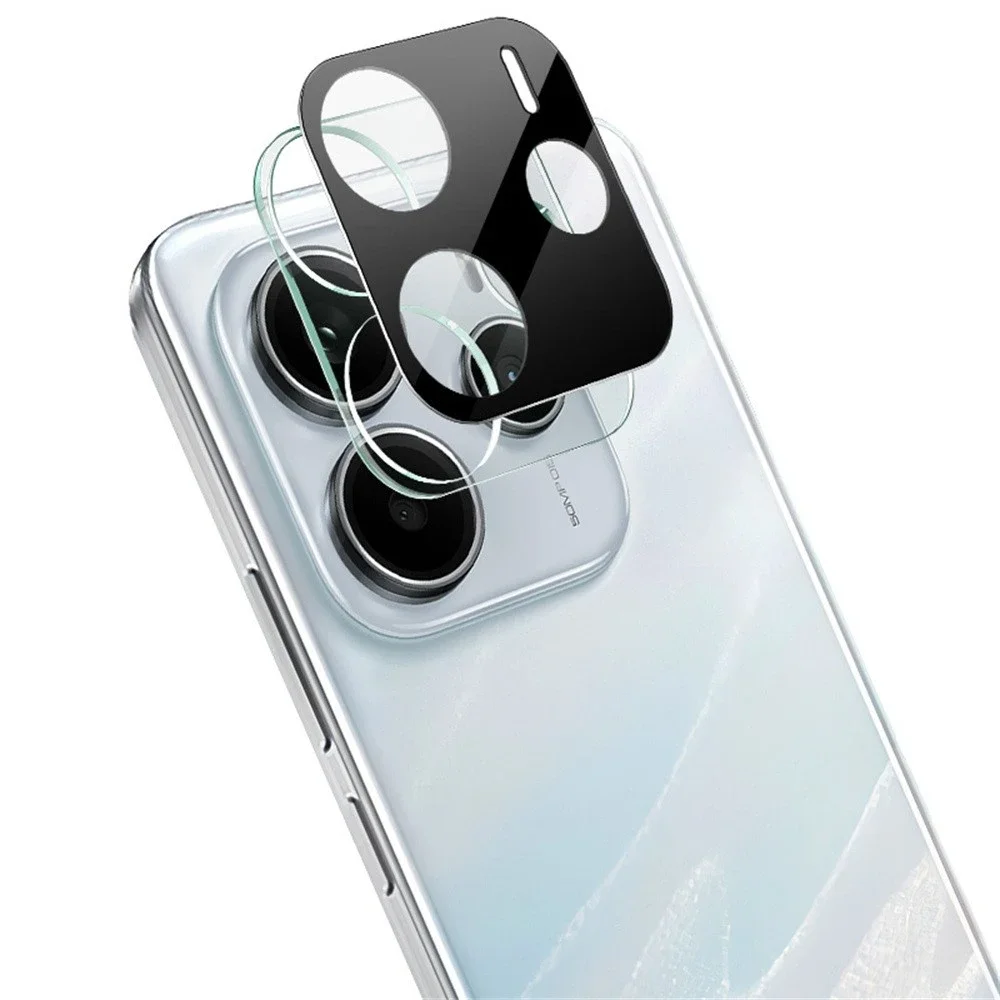 Imak Xiaomi Redmi Note 14 4G Kameralinsebeskyttelse i glass, Svart Imak Xiaomi Redmi Note 14 4G Kameralinsebeskyttelse i glass, Svart