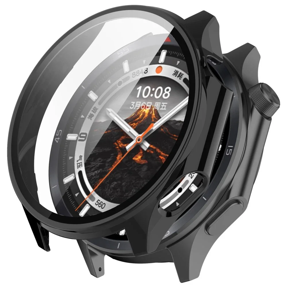 OnePlus Watch 3 46mm Heldekkende deksel med skjermbeskytter, Svart OnePlus Watch 3 46mm Heldekkende deksel med skjermbeskytter, Svart