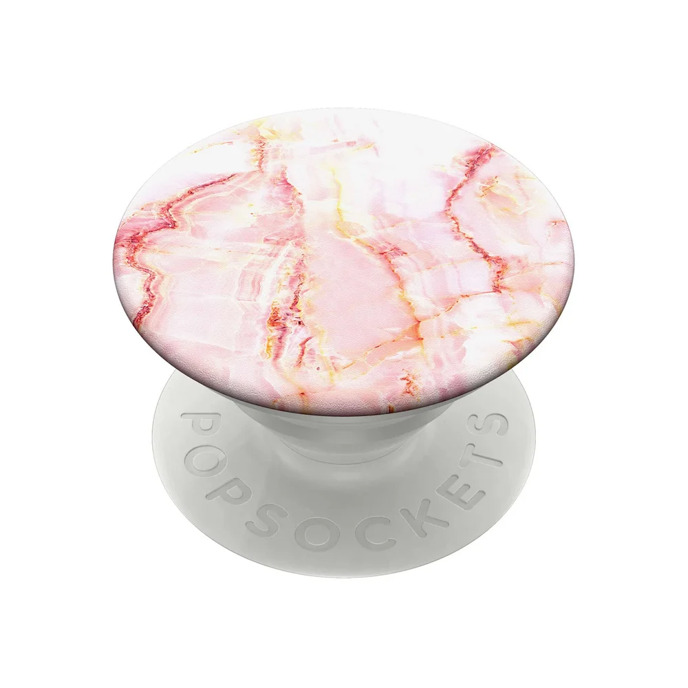 PopSockets PopGrip Mobilholder / stativ med avtakbar topp, Rose Marble