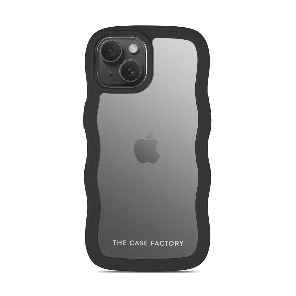 The Case Factory iPhone 14 The Wave Case, Svart