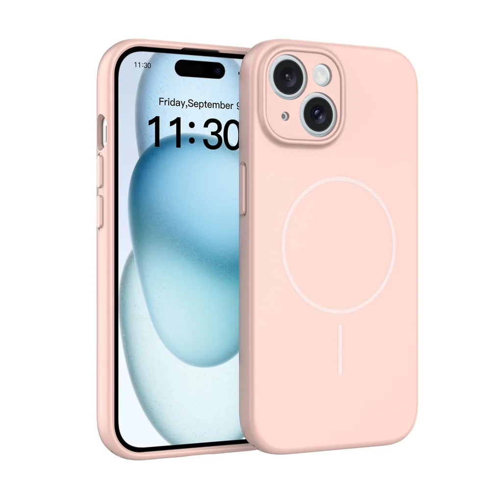 iPhone 15 MagSafe-deksel SoftArmor, Rosa