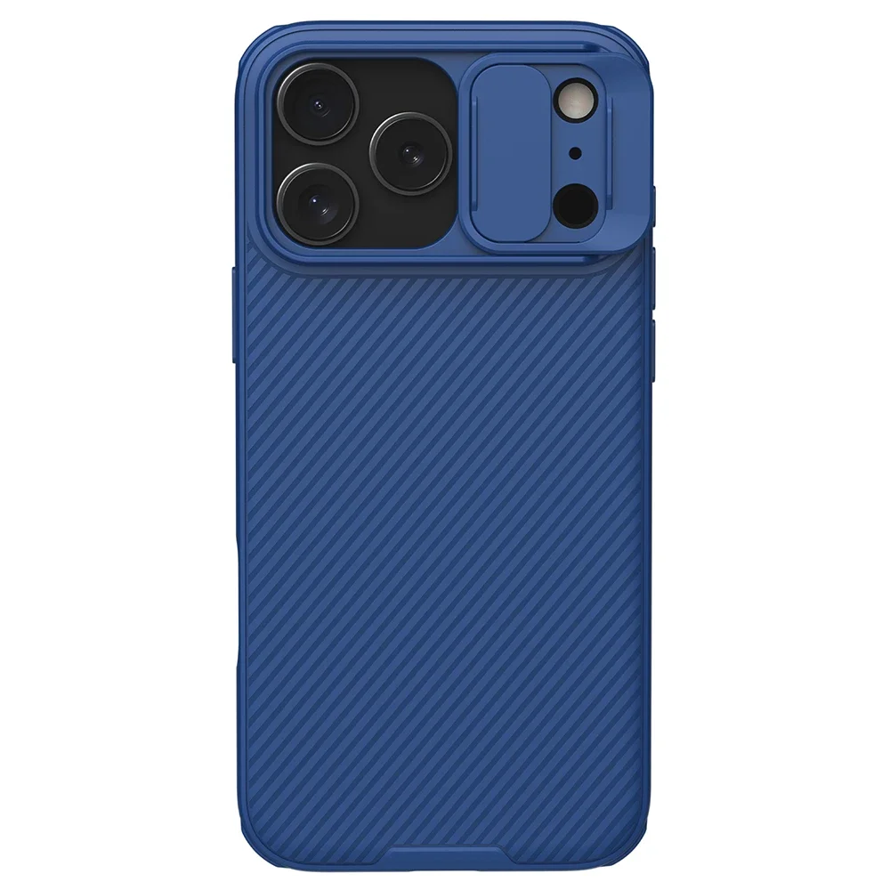 Nillkin iPhone 17 Pro Max Deksel med kameralinsebeskyttelse - CamShield, Blå