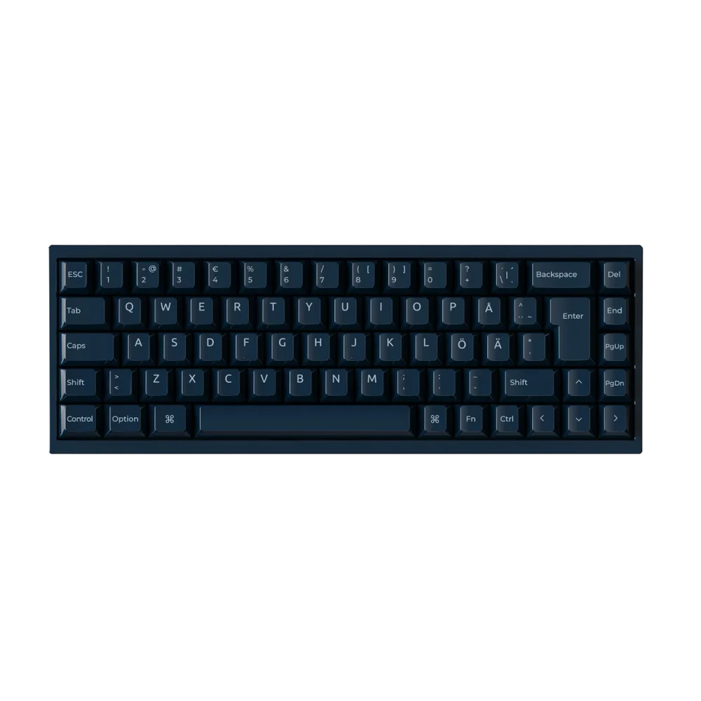 Keychron Q16 HE 8K 65% Keramisk gamingtastatur - Lime Magnetic Switch, Navy Blue