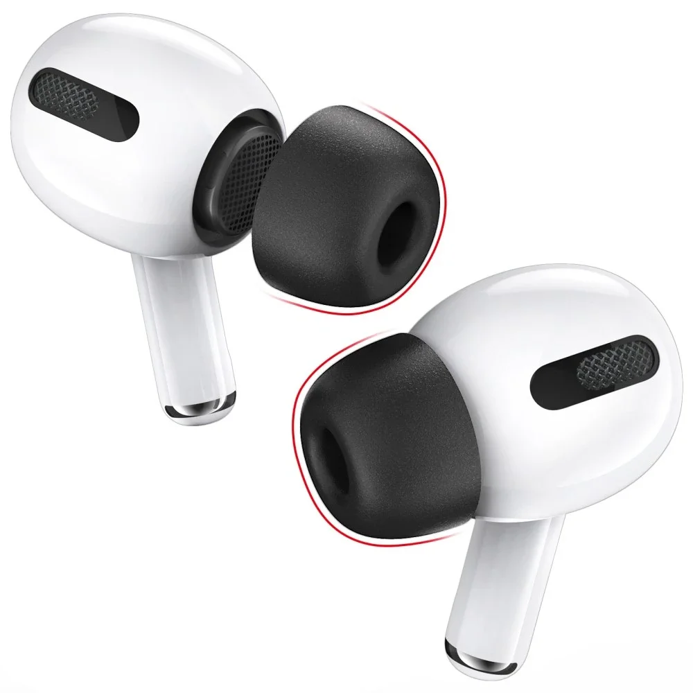Ahastyle AirPods Pro 2 Ørepropper (3-pack) i memory foam – str M, svart Ahastyle AirPods Pro 2 Ørepropper (3-pack) i memory foam – str M, svart