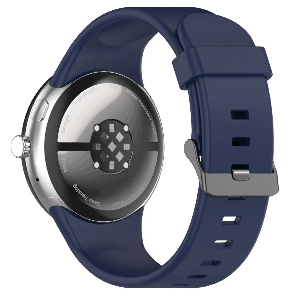 Google Pixel Watch 4 45mm Reim i silikon, Blå Google Pixel Watch 4 45mm Reim i silikon, Blå