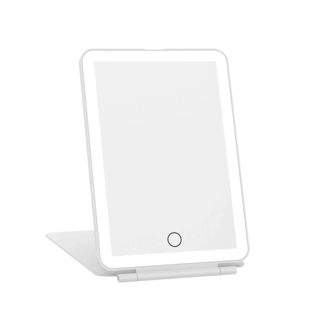 Clas Ohlson Sminkespeil med LED-belysning 19 x 13 cm, Hvit