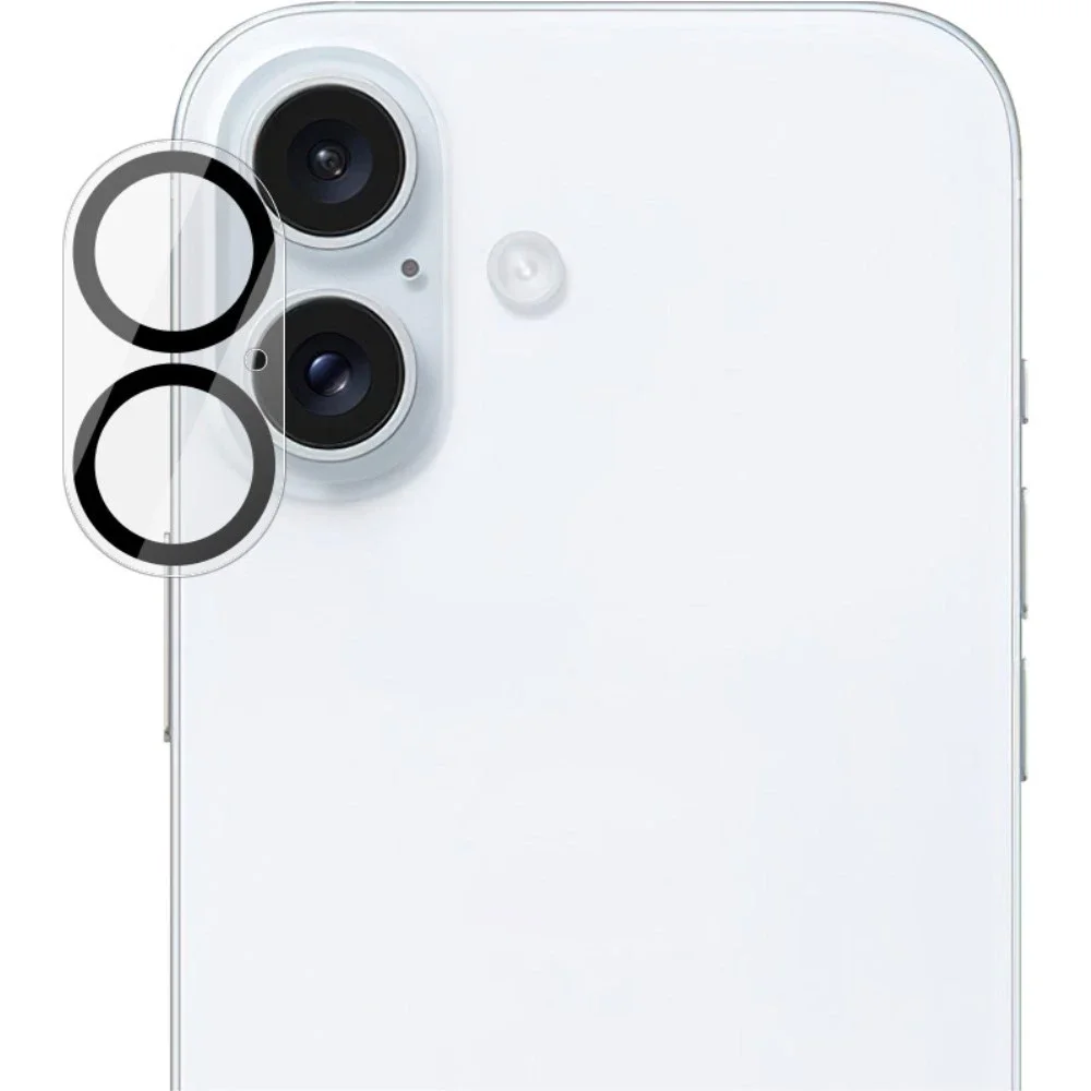 Imak iPhone 16 Kameralinsebeskyttelse i glass, Gjennomsiktig