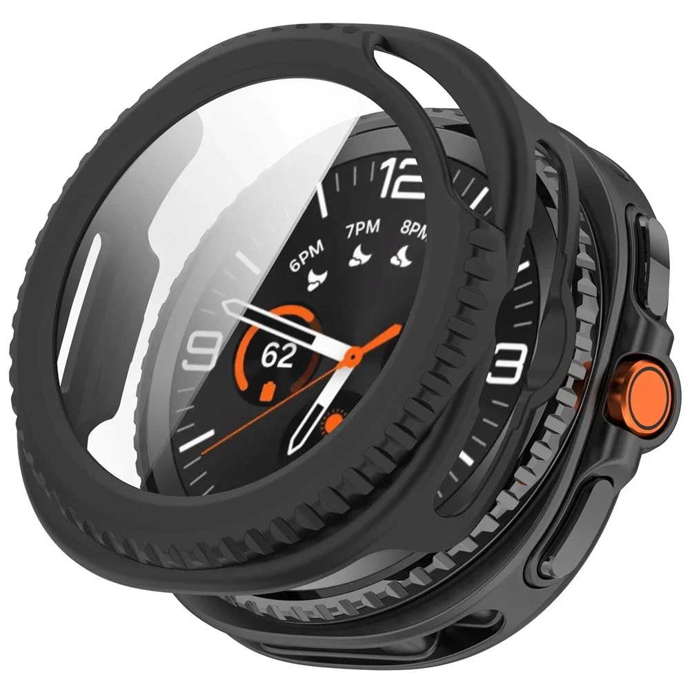 Samsung Galaxy Watch 8 Classic Heldekkende deksel med skjermbeskytter, Svart