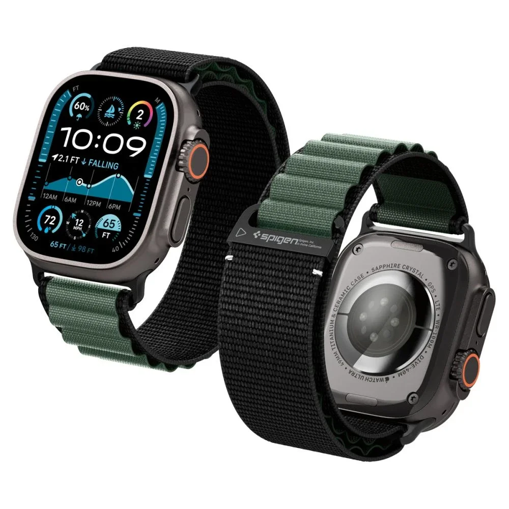 Spigen Apple Watch Series 8 45mm WBF1 reim Grønn Spigen Apple Watch Series 8 45mm WBF1 reim Grønn