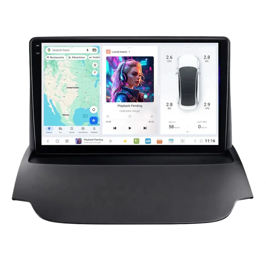 DUDU multimediaspiller med 9,5" skjerm v:514202