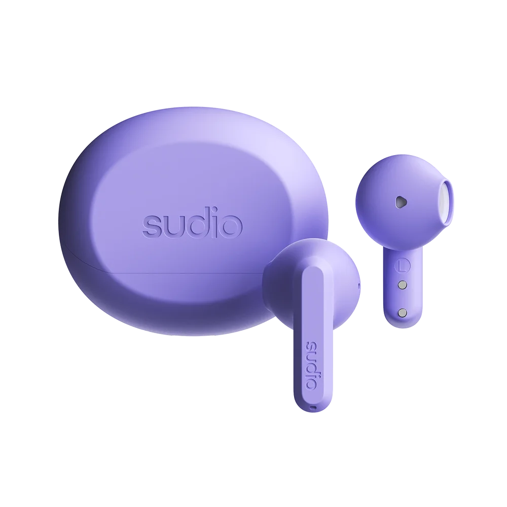 Sudio A3 Trådløse In-ear hodetelefoner, Lilla Sudio A3 Trådløse In-ear hodetelefoner, Lilla