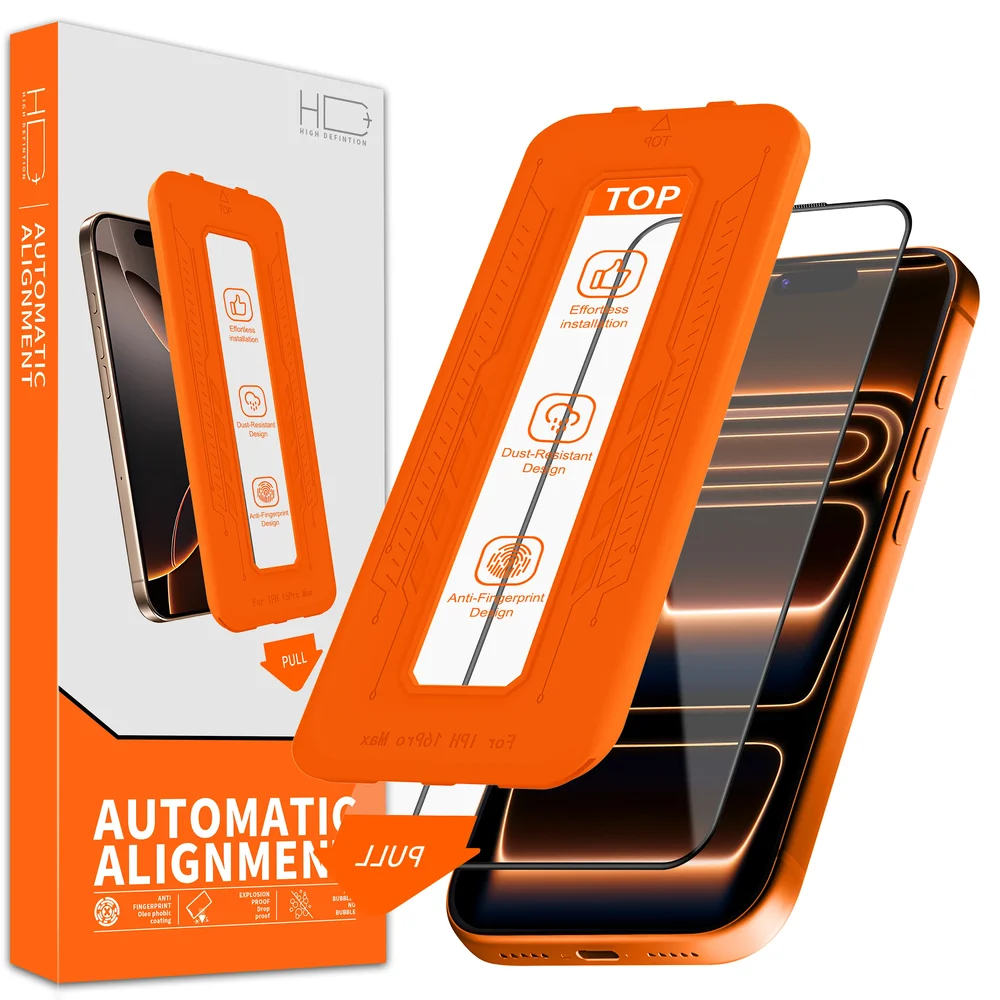 Easy-Install skjermbeskytter i herdet glass 2-pack iPhone 15
