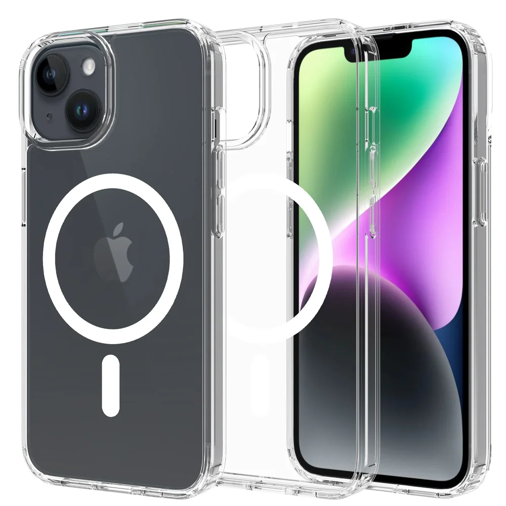 Mobique iPhone 13 MagSafe Hybrid-deksel, Gjennomsiktig