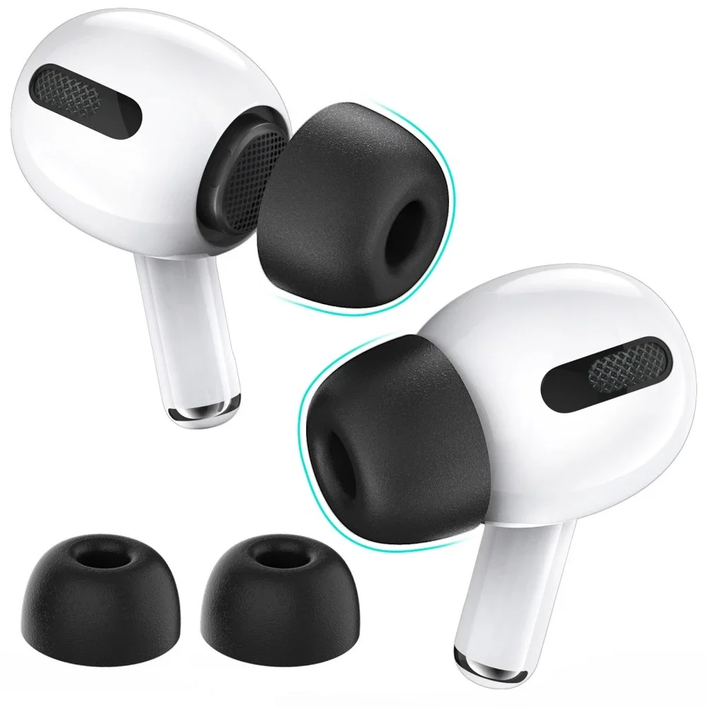 Ahastyle AirPods Pro 2 Ørepropper i memory foam – str L, svart Ahastyle AirPods Pro 2 Ørepropper i memory foam – str L, svart