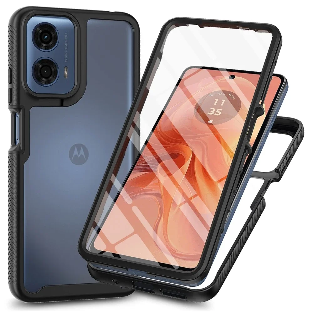 Motorola Moto G35 Deksel Full Protection, Svart Motorola Moto G35 Deksel Full Protection, Svart