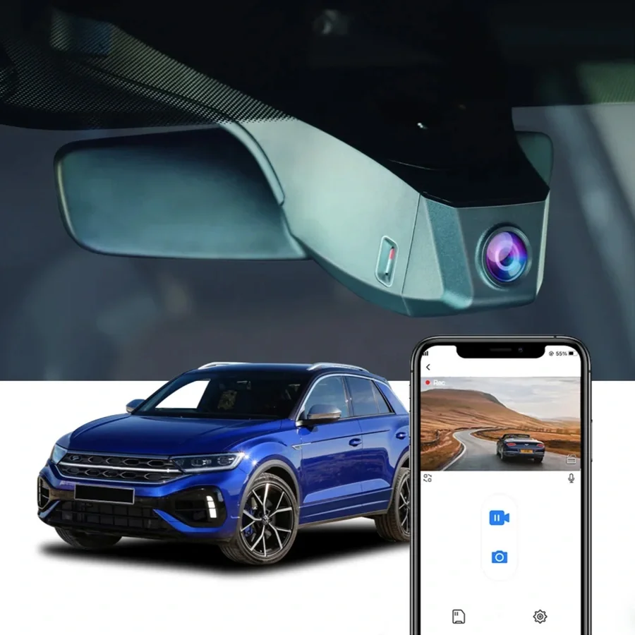 FITCAMX Integrert Plug & Play 4K Dashcam v:7253207