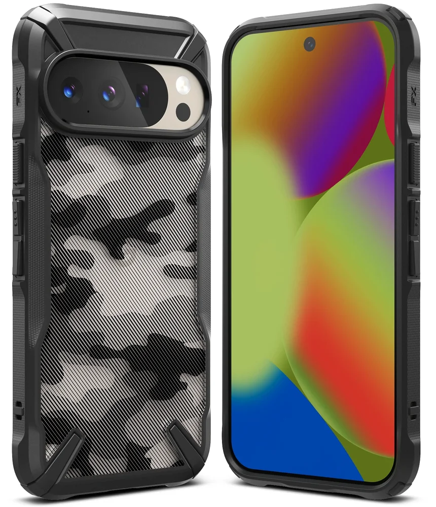 Ringke Google Pixel 10 Pro Fusion X Deksel, Camo Black Ringke Google Pixel 10 Pro Fusion X Deksel, Camo Black