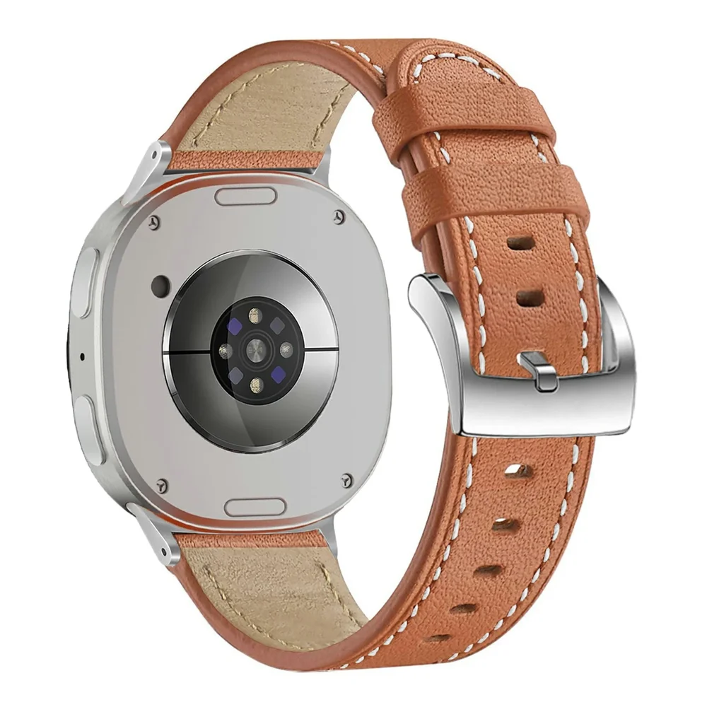 Samsung Galaxy Watch 9 40mm Reim i ekte skinn, Cognac
