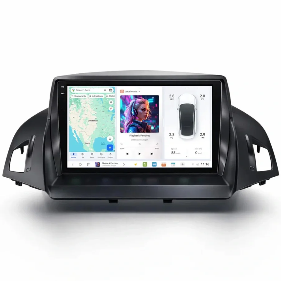 DUDU multimediaspiller med 9,5" skjerm v:3273542