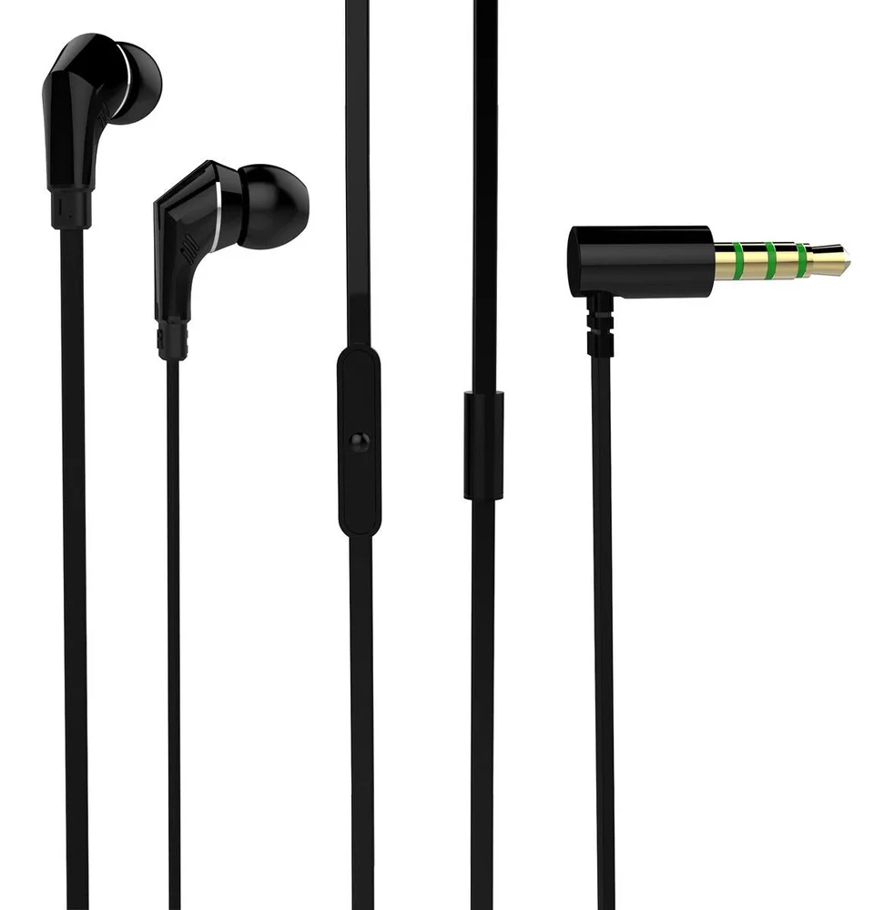 Exibel Diorite Kablede in ear 3.5mm hodetelefoner, Svart