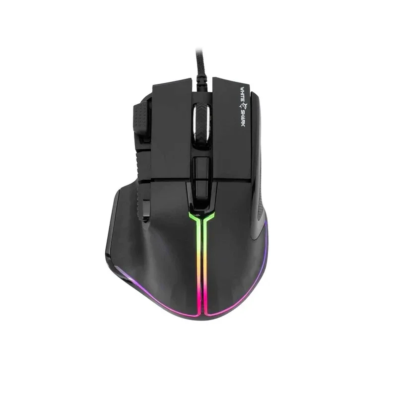 White Shark Gamingmus Marrok 9D 12.000dpi, Svart