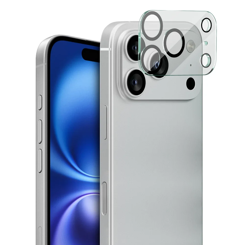 Imak iPhone 17 Pro Kameralinsebeskyttelse i glass, Gjennomsiktig
