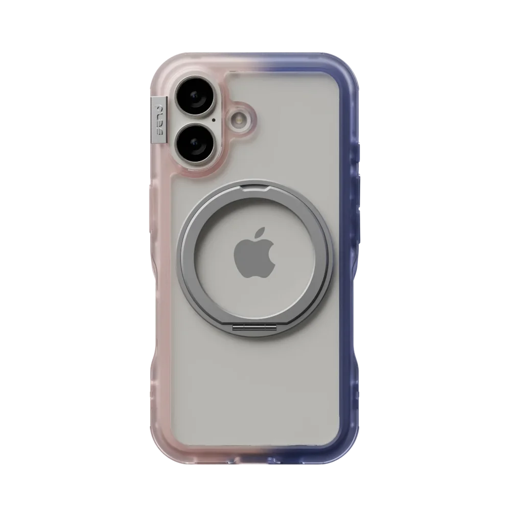 PLES iPhone 16 Arche MagSafe Deksel med stativ Pink/Future Dusk