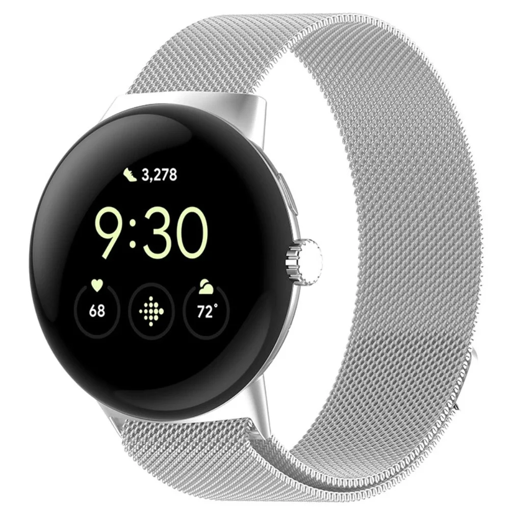 Google Pixel Watch 2 Reim Milanese Loop, Sølv Google Pixel Watch 2 Reim Milanese Loop, Sølv
