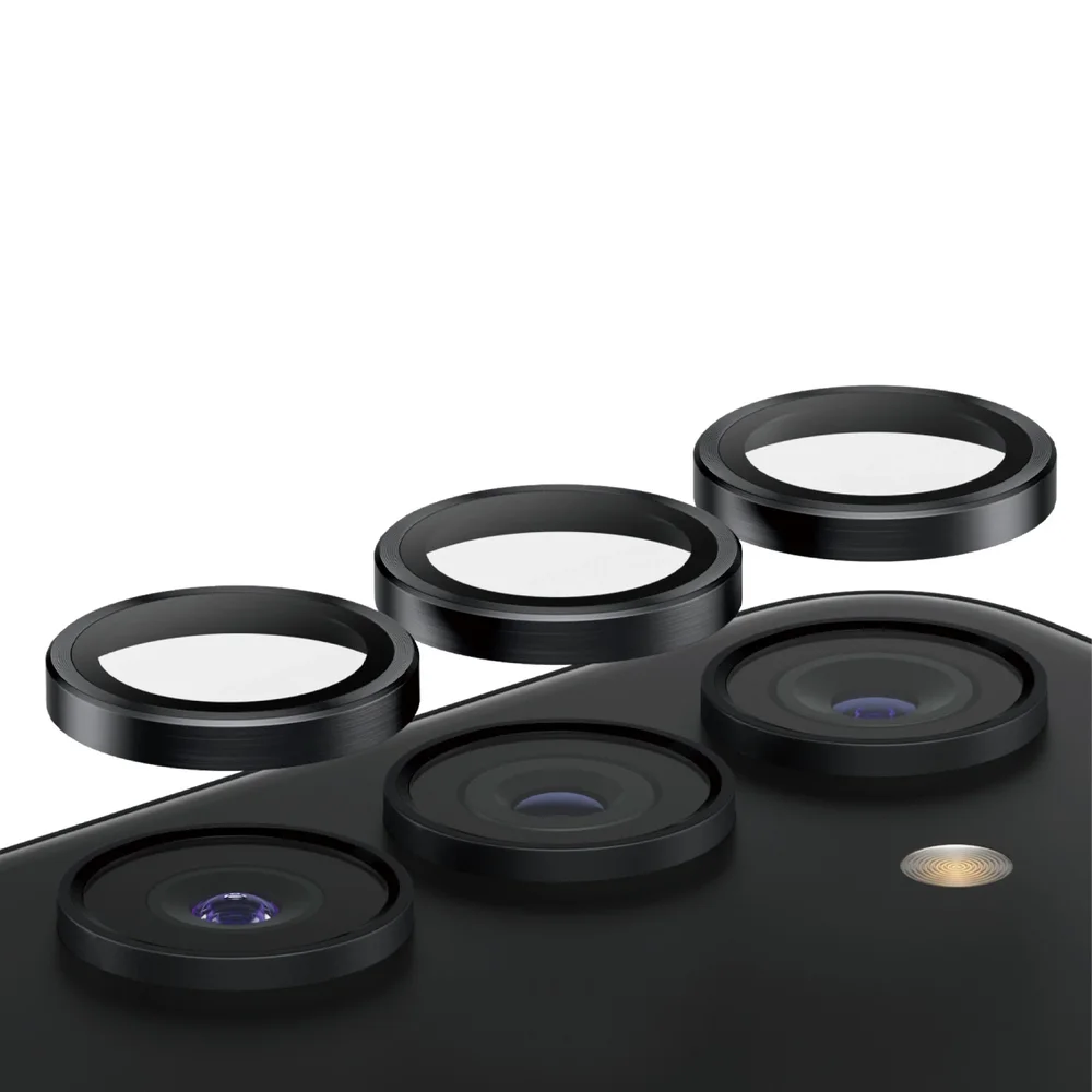 PanzerGlass Samsung Galaxy S23 Hoops linsebeskyttelse med aluminiumsramme, Svart