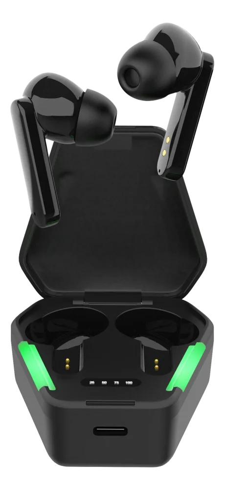 Streetz Gaming TWS hodetelefoner in-ear trådløse, Svart