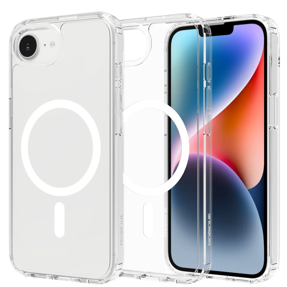 Mobique iPhone 17e MagSafe Hybrid-deksel, Gjennomsiktig