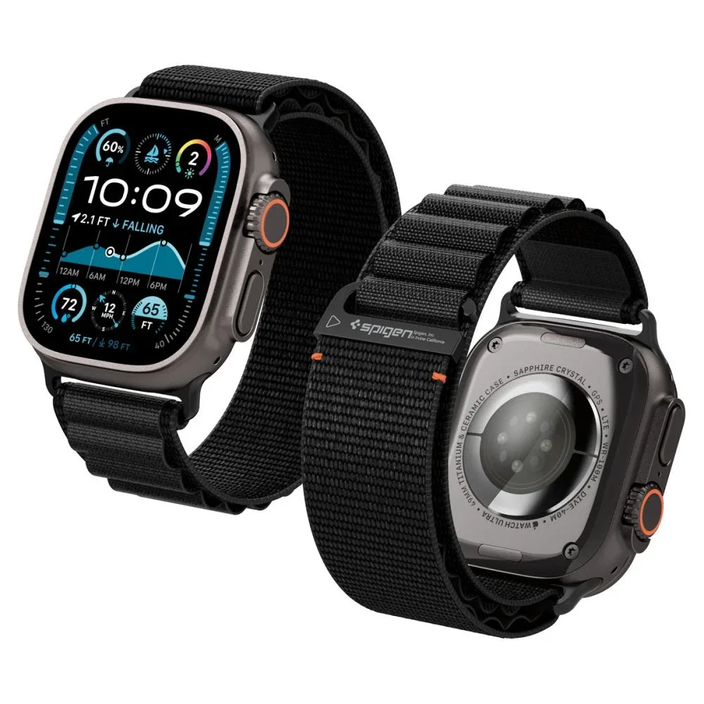 Spigen Apple Watch Series 10 46mm WBF1 reim Svart