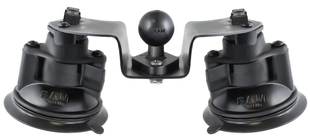 RAM MOUNT UNPKD RAM DOUBLE SUCT BASE PIVOT W/ BALL v:8671549