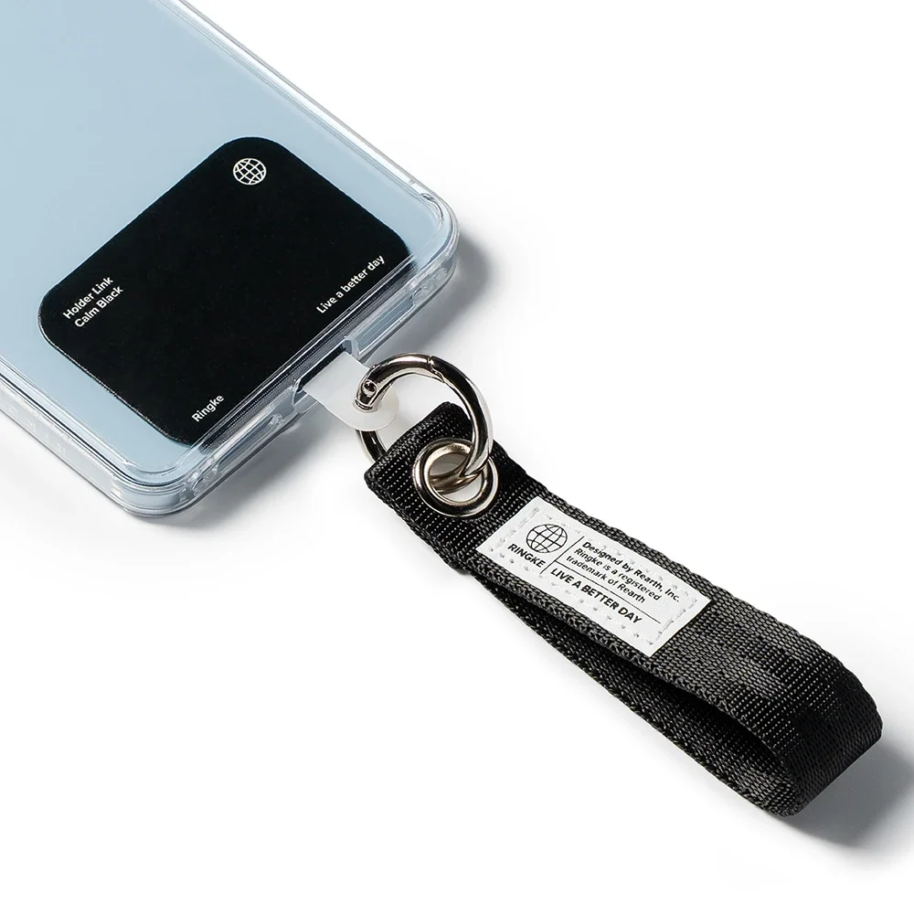 Ringke Holder Link Mobilrem med Nøkkelring, Black Ringke Holder Link Mobilrem med Nøkkelring, Black