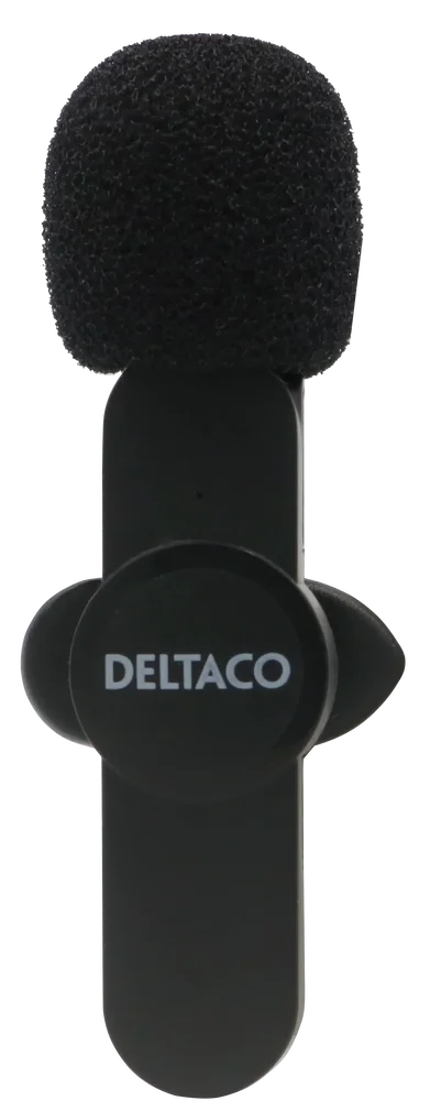 Deltaco Trådløs mikrofon til USB-C og Lightning, Svart