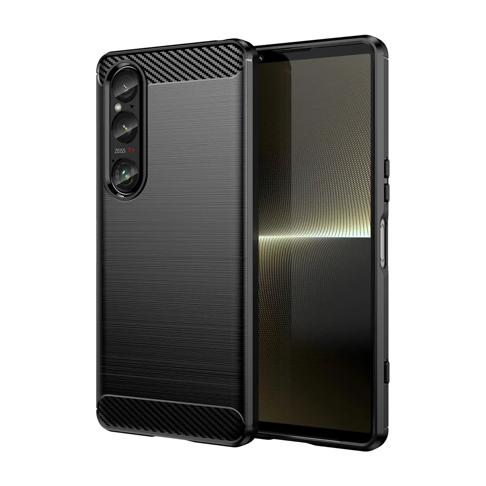 tectTech Sony Xperia 1 VI TPU-deksel Brushed, Svart tectTech Sony Xperia 1 VI TPU-deksel Brushed, Svart