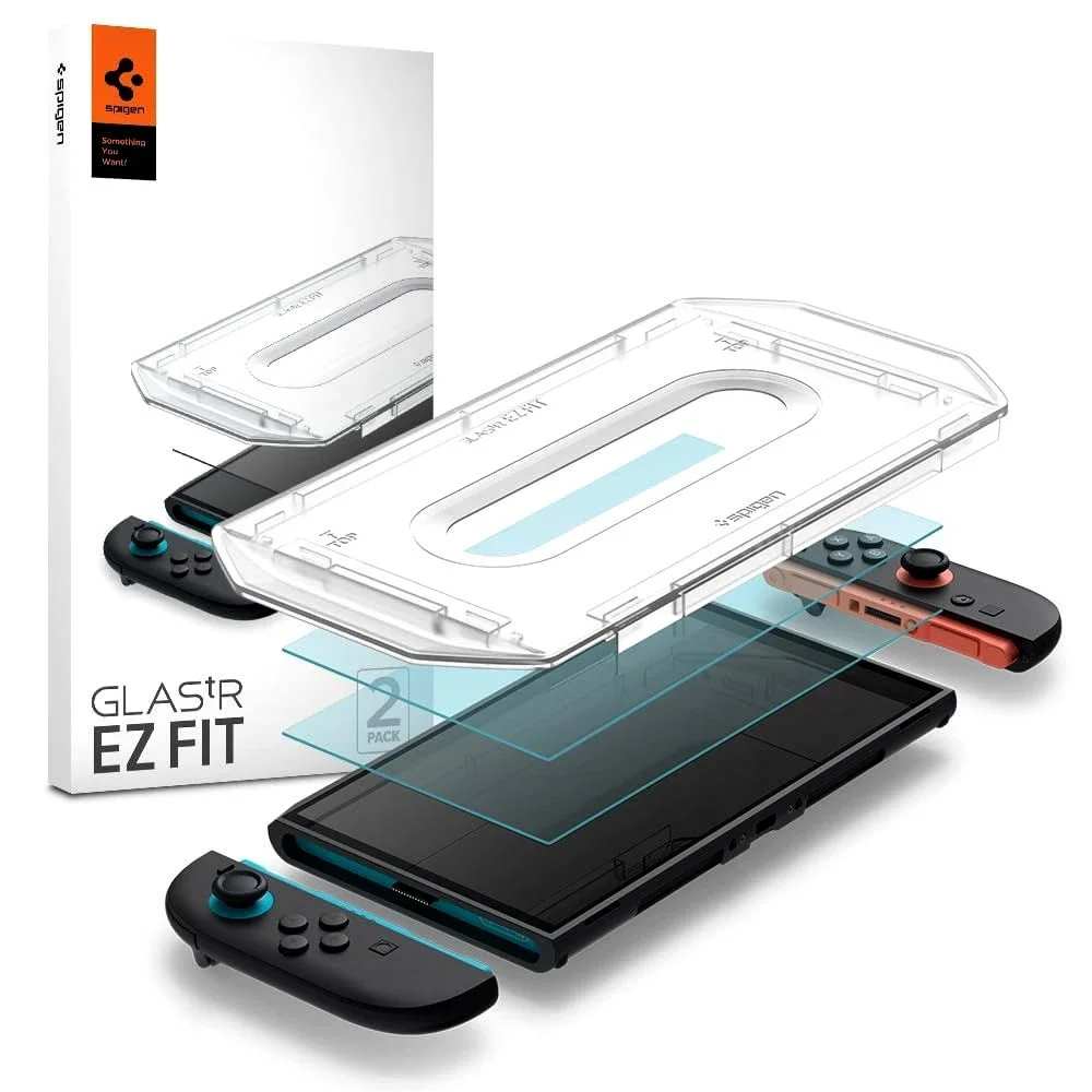 Spigen Nintendo Switch 2 skjermbeskytter GLAS.tR EZ Fit (2-pack) Spigen Nintendo Switch 2 skjermbeskytter GLAS.tR EZ Fit (2-pack)