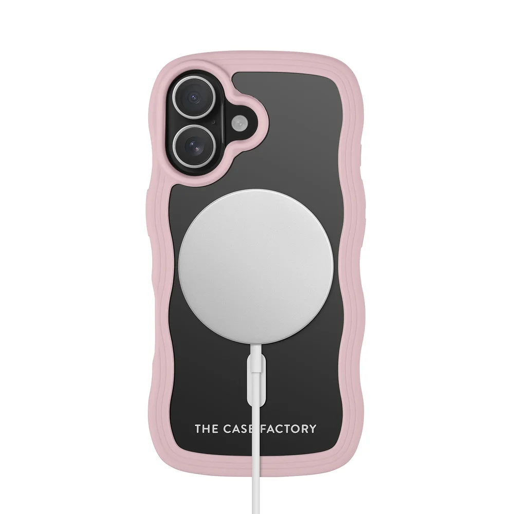 The Case Factory iPhone 16 The Wave Magnetic Case, Rosa