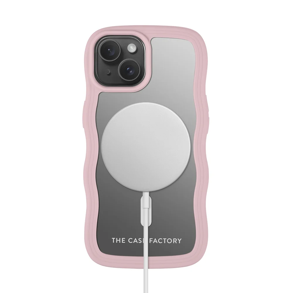 The Case Factory iPhone 13 The Wave Magnetic Case, Rosa