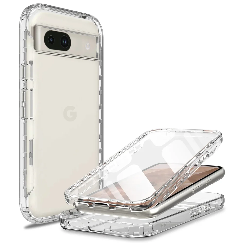 Mobique Google Pixel 8a Deksel Full Protection, Gjennomsiktig Mobique Google Pixel 8a Deksel Full Protection, Gjennomsiktig