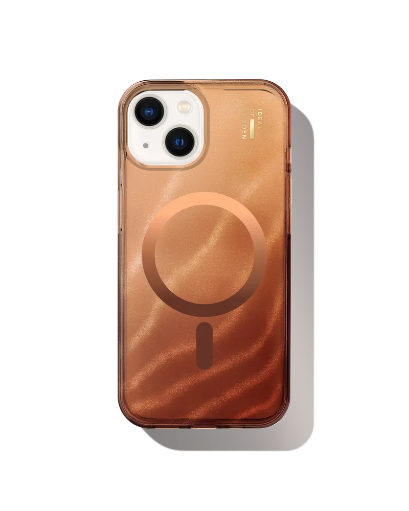 iDeal Of Sweden iPhone 15 Glitrende glitterdeksel MagSafe, Mocha Mousse