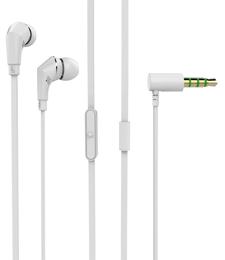 Exibel Diorite Kablede in ear 3.5mm hodetelefoner, Hvit
