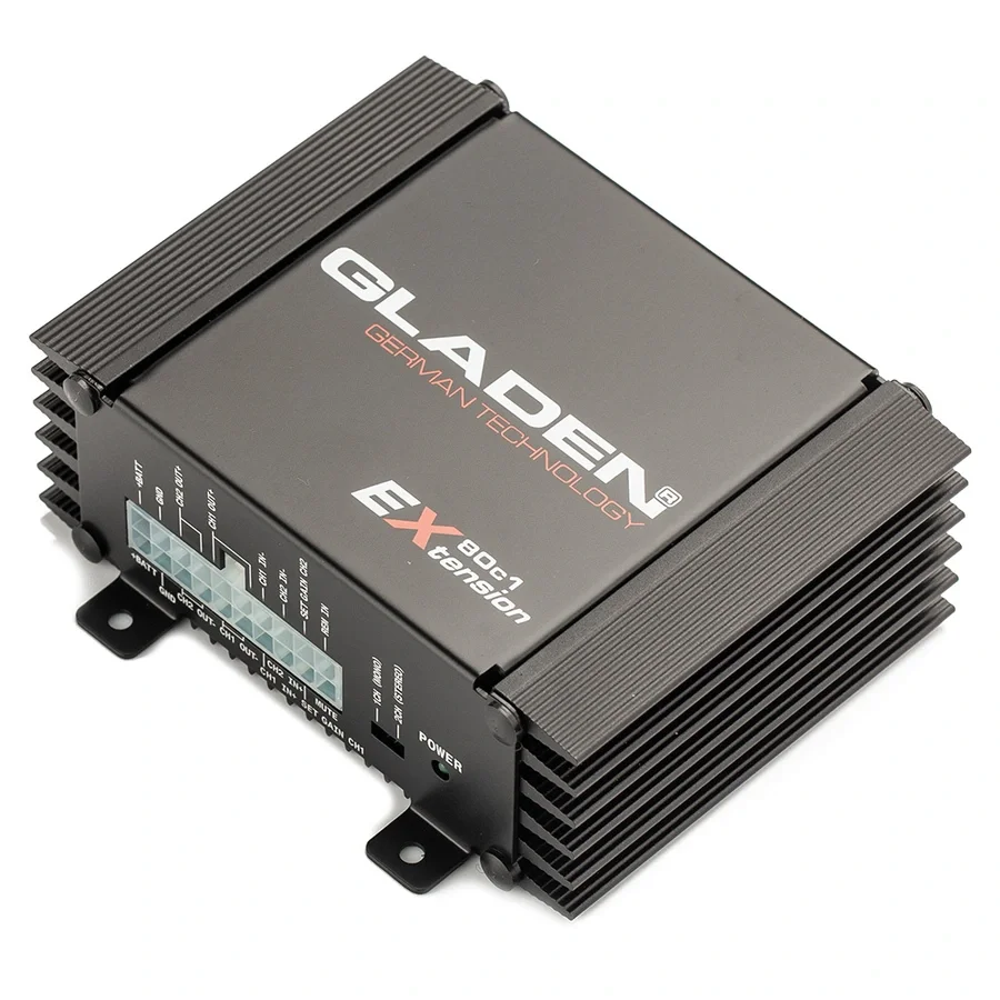 Gladen EX 80c1 1/2-kanals forsterker v:5132548 Gladen EX 80c1 1/2-kanals forsterker v:5132548