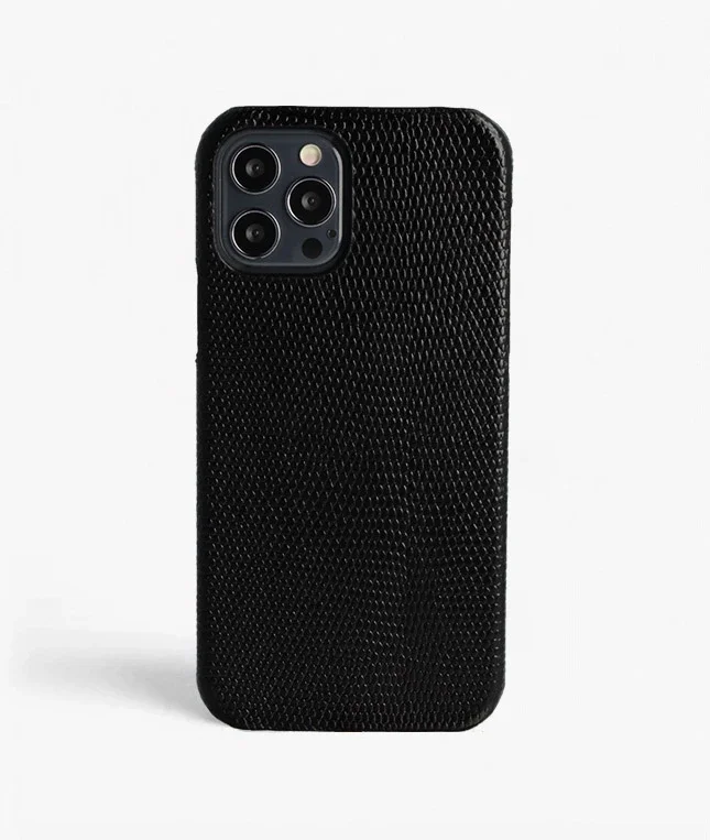 The Case Factory iPhone 12 Pro Max Deksel Lizard Svart The Case Factory iPhone 12 Pro Max Deksel Lizard Svart