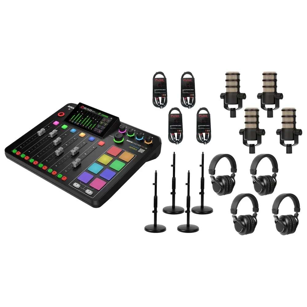 Røde RødeCaster Pro II Podcast Bundle 4 v:3862002